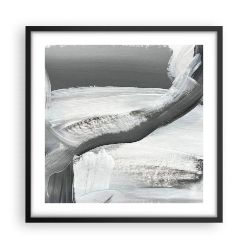 Affiche dans un cadre noir - Poster - Un geste décisif - 50x50 cm