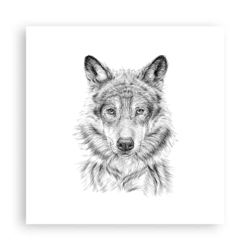 Affiche - Poster - Un leader né - 40x40 cm