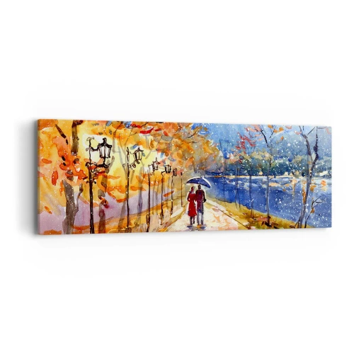 Impression sur toile - Image sur toile - Ensemble jusqu'au bout du temps - 90x30 cm