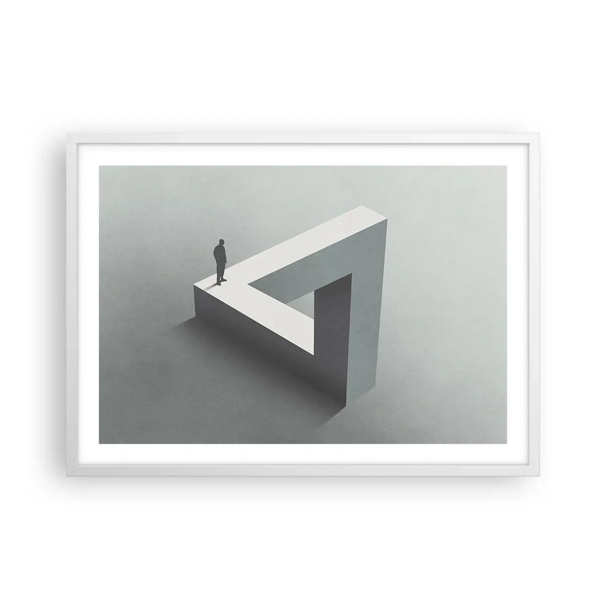 Affiche dans un cadre blanc - Poster - Mais c'est possible - 70x50 cm