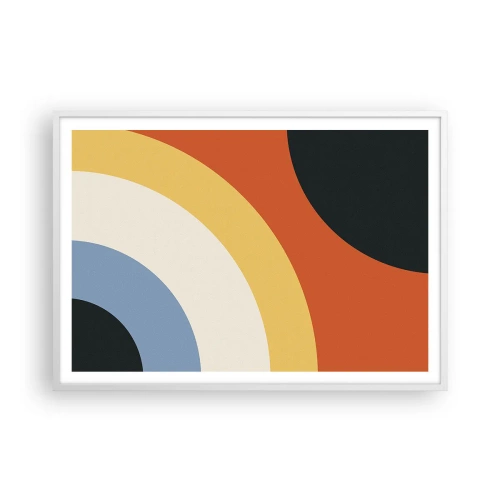 Affiche dans un cadre blanc - Poster - Vers son soi - 100x70 cm