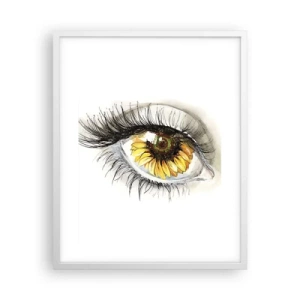 Affiche dans un cadre blanc - Poster - Un look aussi chaud que l'été - 40x50 cm