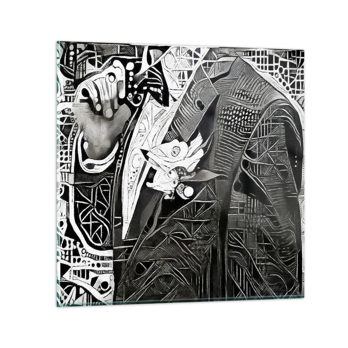 Impression sur verre - Image sur verre - Seulement en apparence un homme froid - 50x50 cm