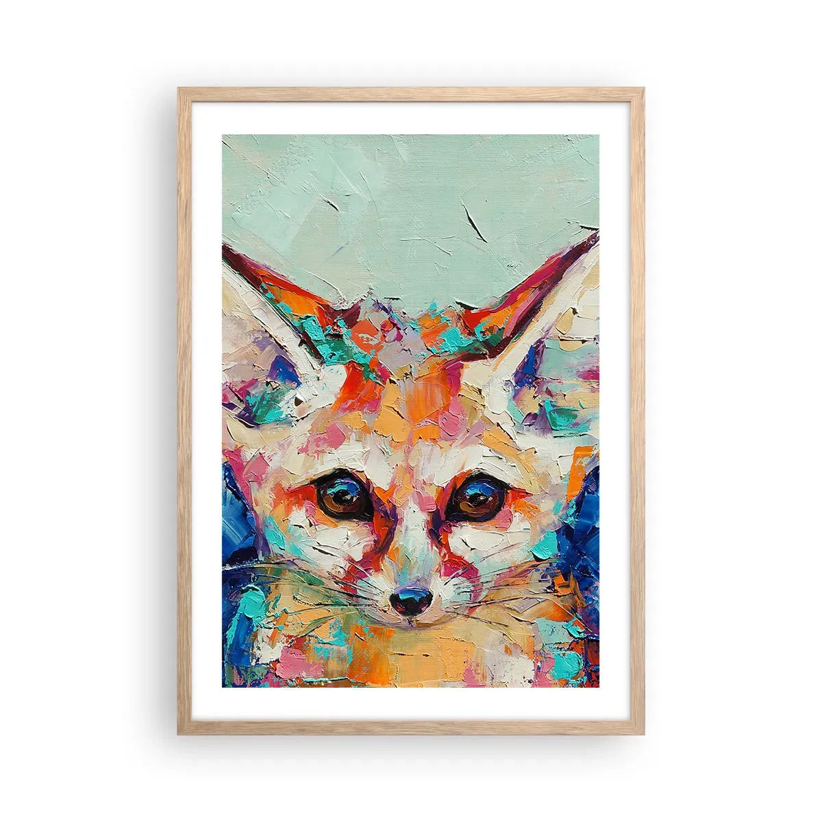 Affiche dans un chêne clair - Poster - Etes-vous prêts pour moi? - 50x70 cm