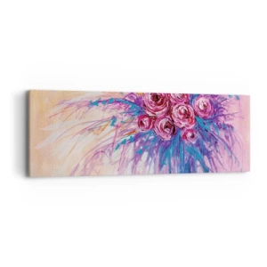 Impression sur toile - Image sur toile - Fontaine aux roses - 90x30 cm