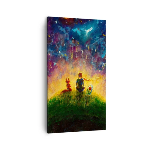 Impression sur toile - Image sur toile - Amour et amitié - le monde entier - 45x80 cm