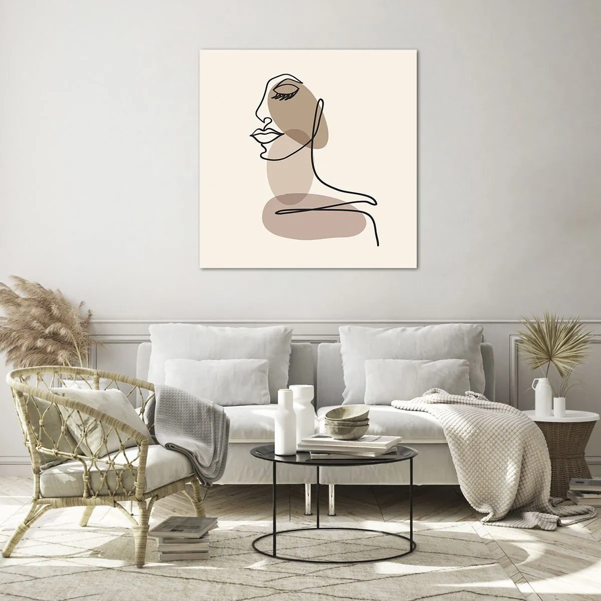 Impression sur verre - Image sur verre - Une certaine ligne de beauté - 50x50 cm
