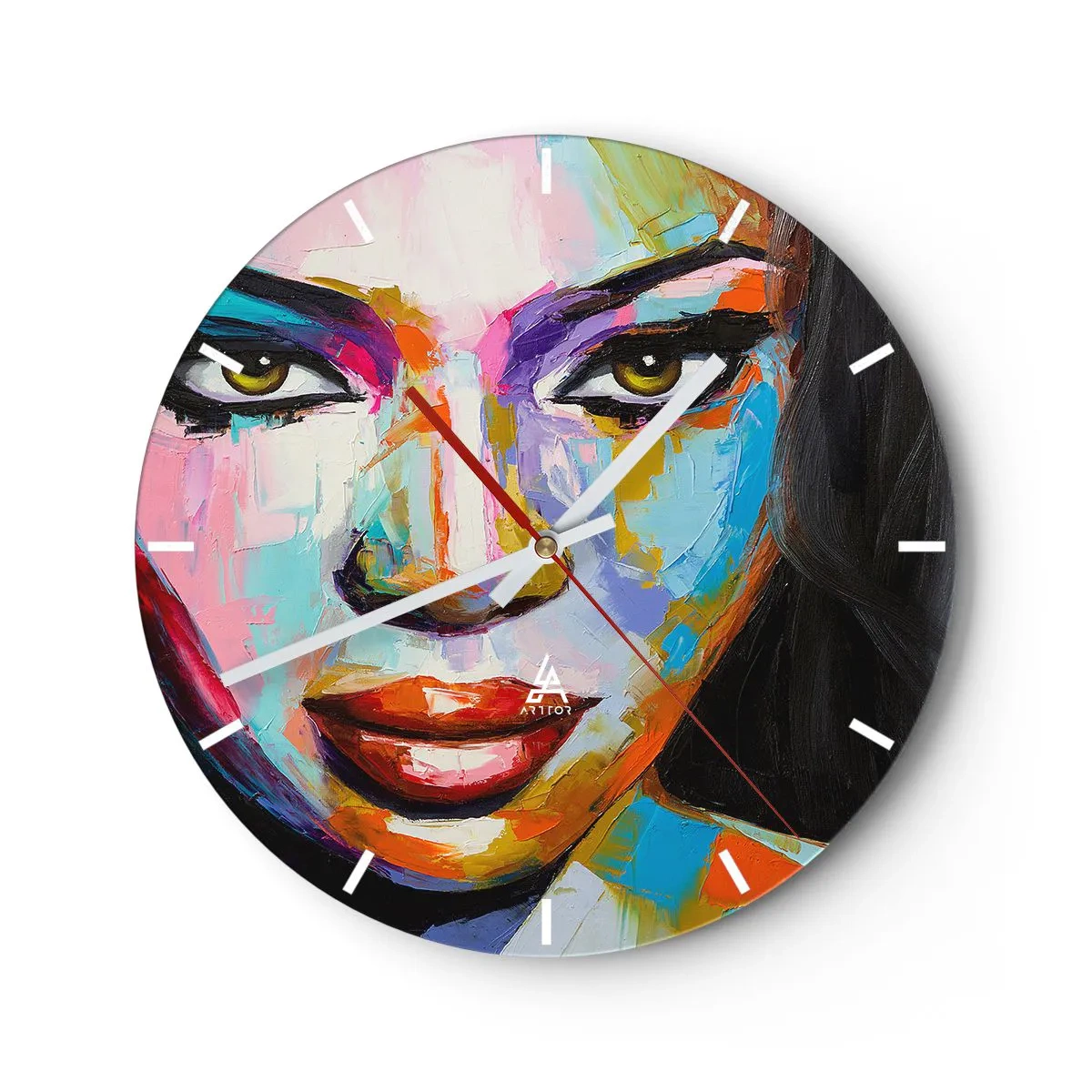 Horloge murale - Pendule murale - Il est impossible de le quitter les yeux - 40x40 cm