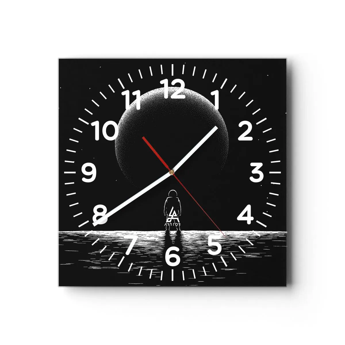 Horloge murale - Pendule murale - Face à face - 30x30 cm