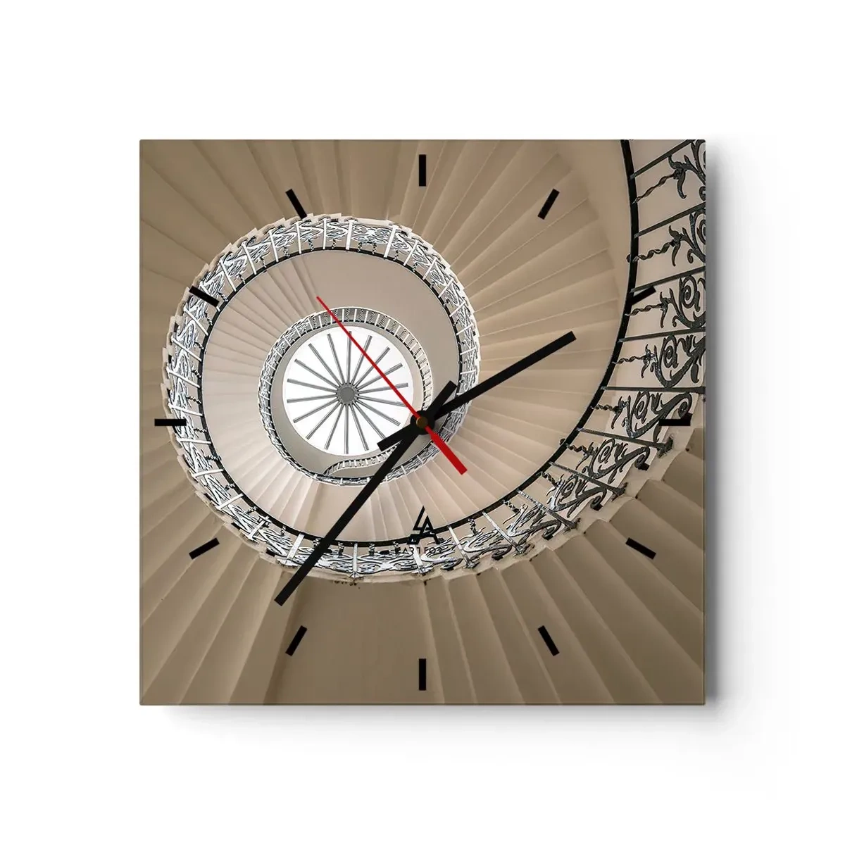 Horloge murale - Pendule murale - À l'intérieur de la coquille - 40x40 cm