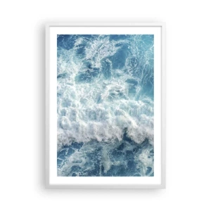 Affiche dans un cadre blanc - Poster - Joyeusement et en sautant - 50x70 cm