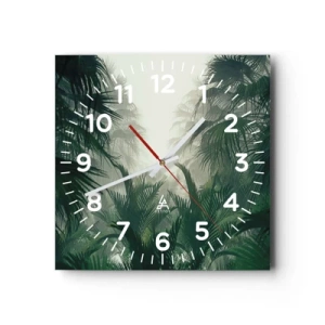Horloge murale - Pendule murale - Secret tropical - 30x30 cm