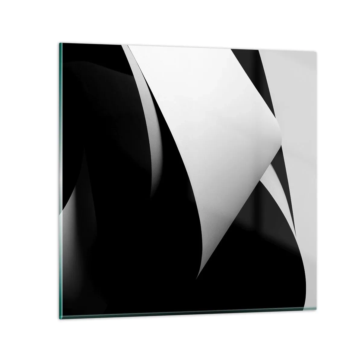 Impression sur verre - Image sur verre - Plans de lumière venus des profondeurs de l'ombre - 40x40 cm