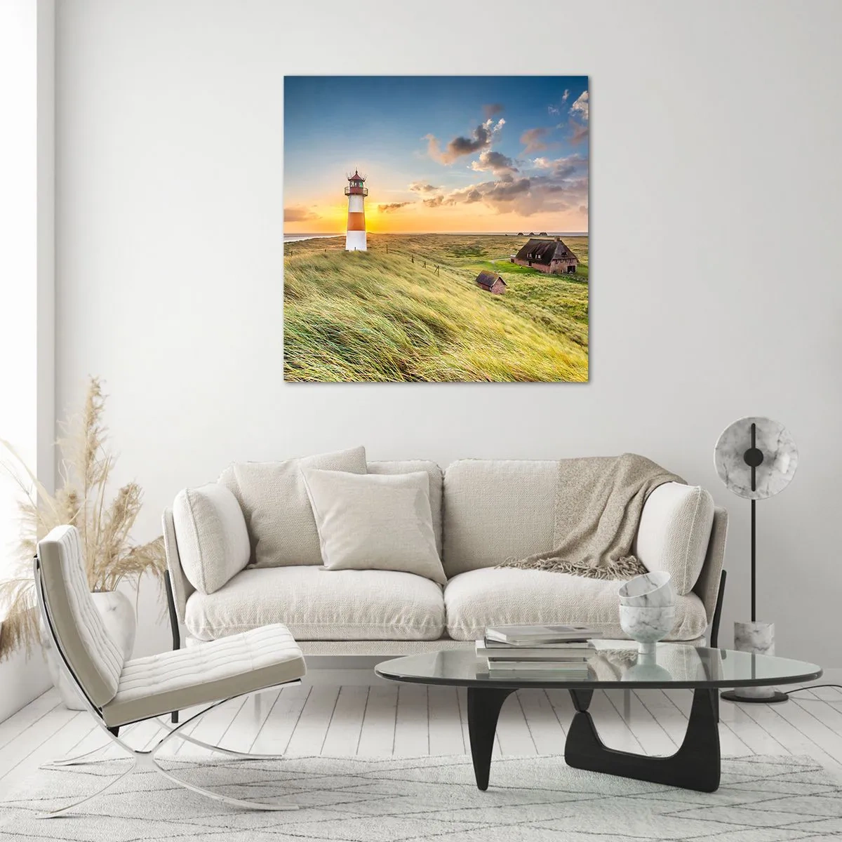 Impression sur verre - Image sur verre - Entre les vagues - 30x30 cm