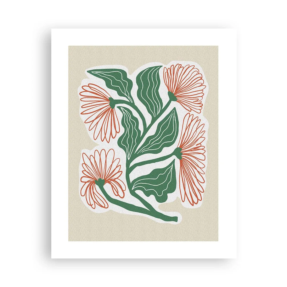 Affiche - Poster - Folk et moderne - 40x50 cm