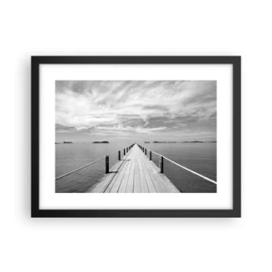 Affiche dans un cadre noir - Poster - Et peut-être un voyage... - 40x30 cm