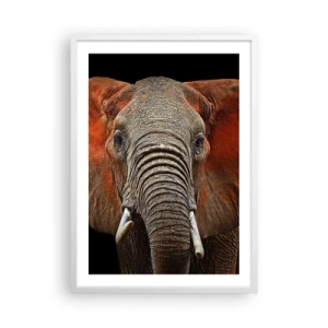 Affiche dans un cadre blanc - Poster - Je suis sauvage, et toi? - 50x70 cm