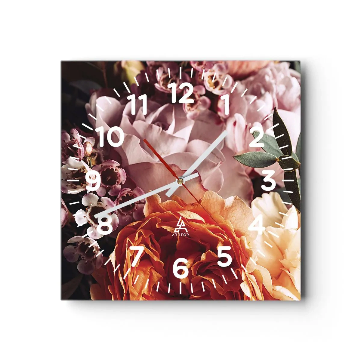Horloge murale - Pendule murale - Enveloppé de beauté - 30x30 cm
