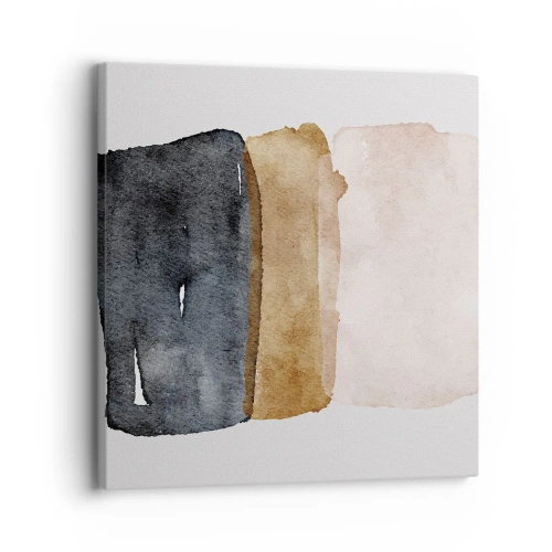 Impression sur toile - Image sur toile - Composition de couleurs de la terre - 30x30 cm