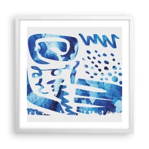 Affiche dans un cadre blanc - Poster - Retour aux racines - 50x50 cm