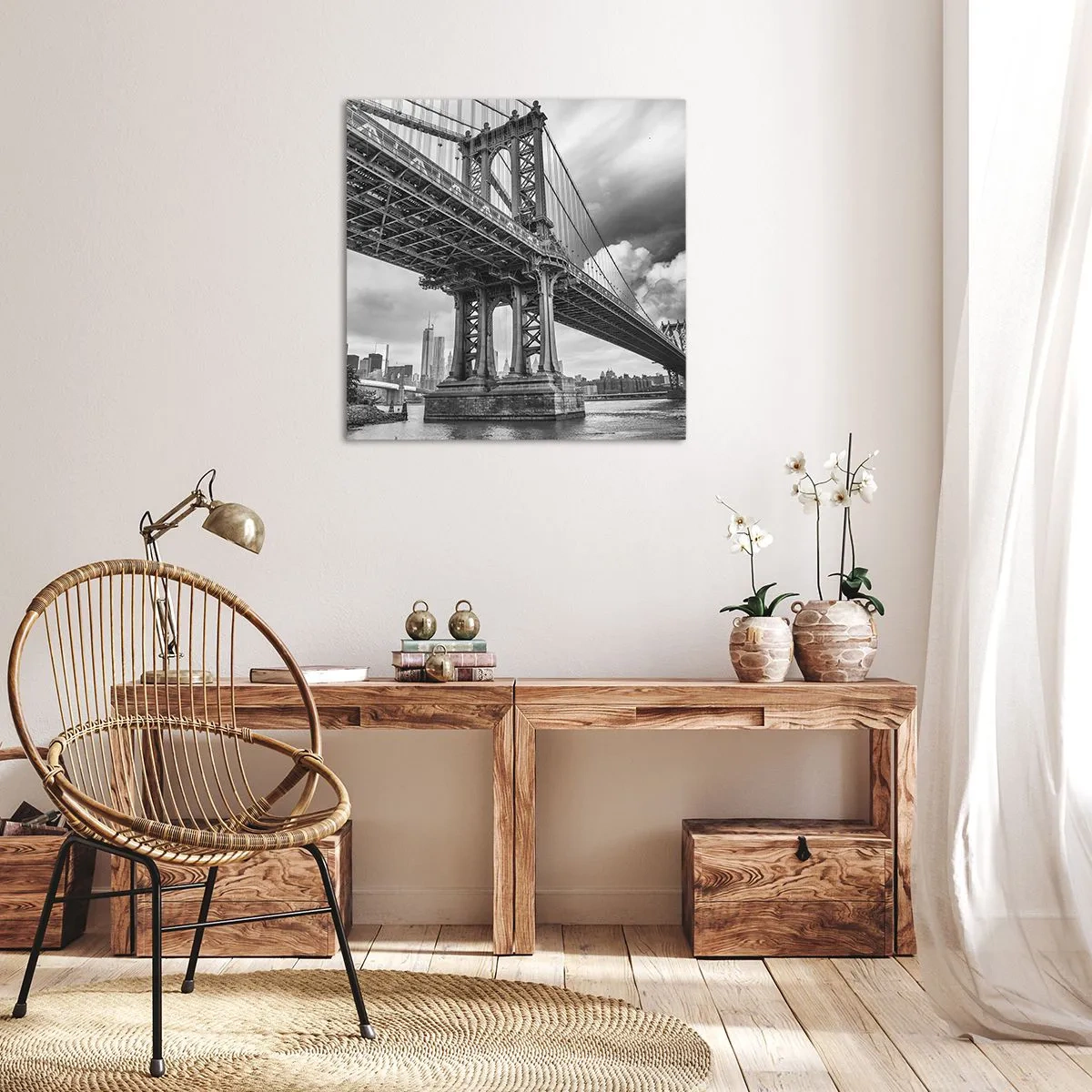 Impression sur toile - Image sur toile - Au coeur de la ville - 60x60 cm