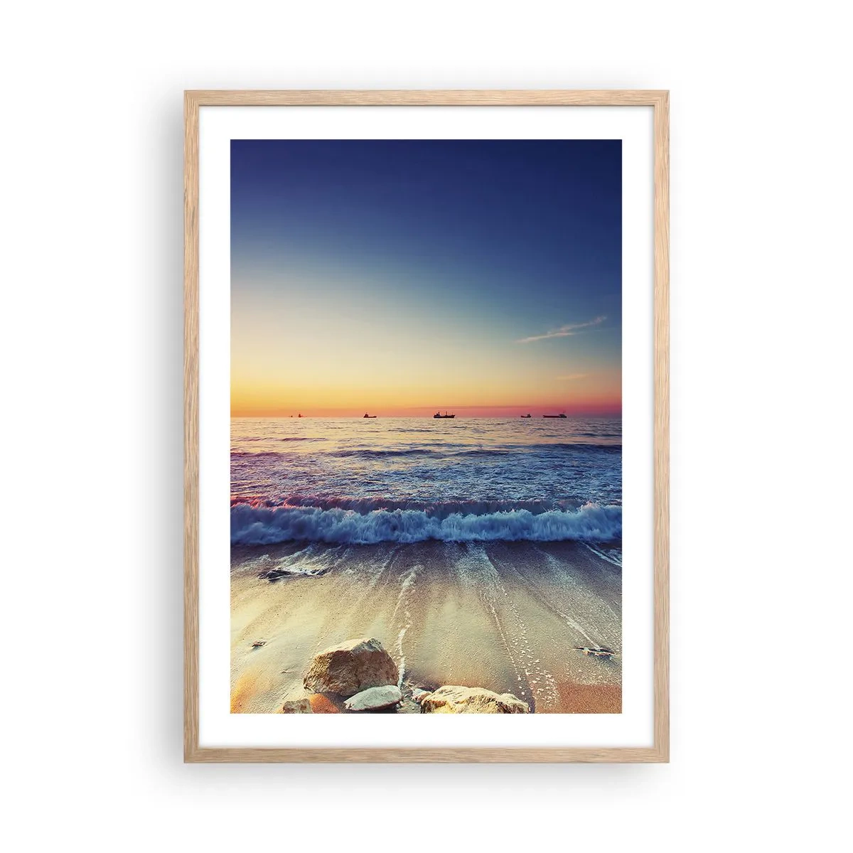 Affiche dans un chêne clair - Poster - Mais quel horizon ? - 50x70 cm