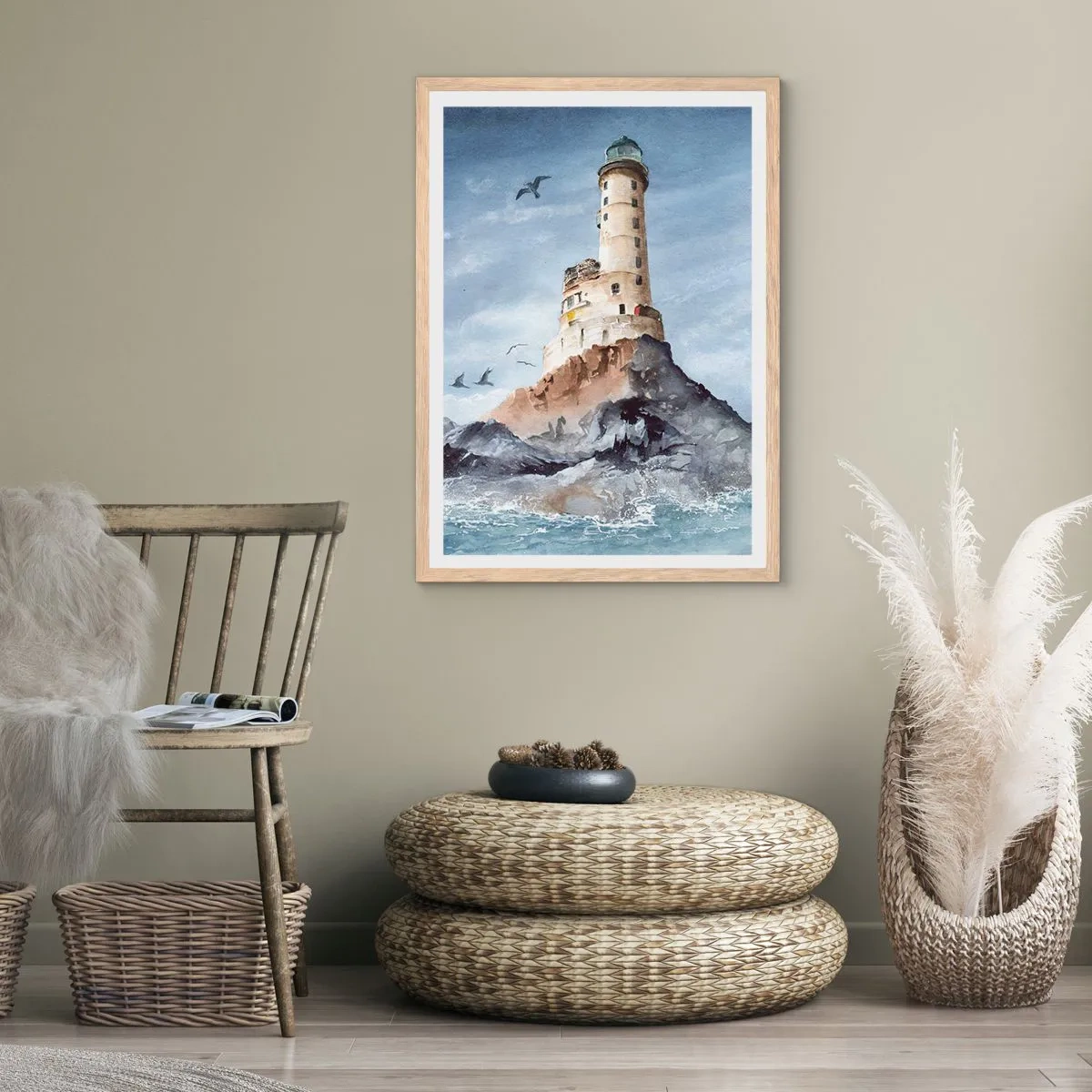 Affiche dans un chêne clair - Poster - Invincible - 70x100 cm