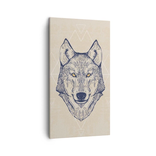 Impression sur toile - Image sur toile - Un alpha au regard pénétrant - 45x80 cm