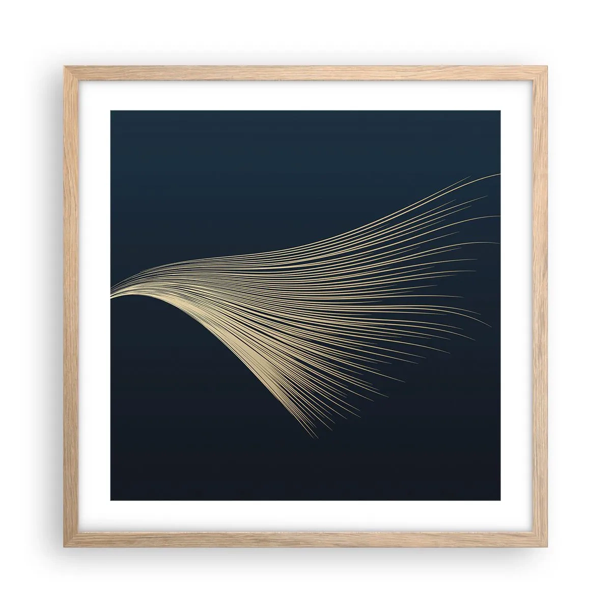 Affiche dans un chêne clair - Poster - Comme les cheveux d'un ange - 50x50 cm