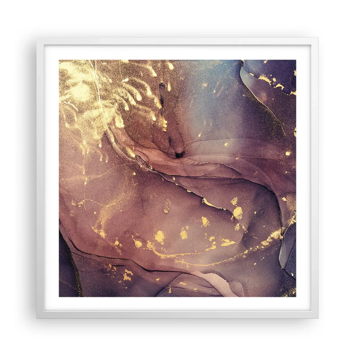 Affiche dans un cadre blanc - Poster - Matière et esprit - 60x60 cm