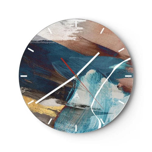 Horloge murale - Pendule murale - Avec panache et énergie - 40x40 cm