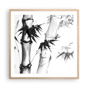 Affiche dans un chêne clair - Poster - Gros plan sur l'orient - 60x60 cm