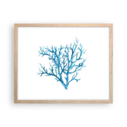 Affiche dans un chêne clair - Poster - Filigrane nautique - 50x40 cm