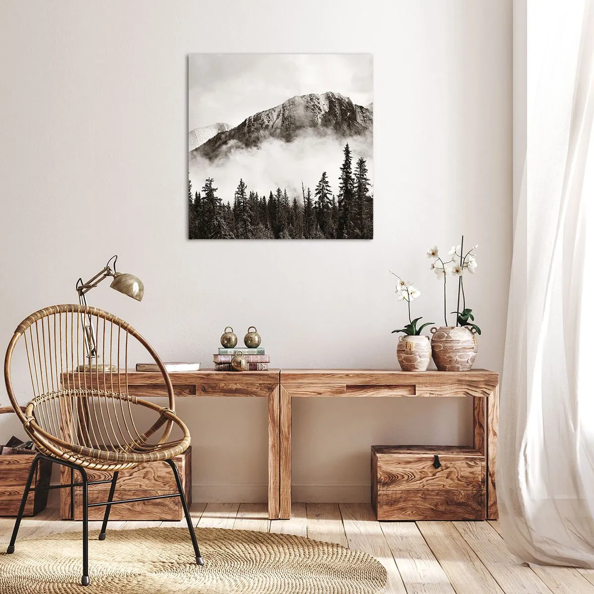 Impression sur toile - Image sur toile - Seigneur de granite - 40x40 cm