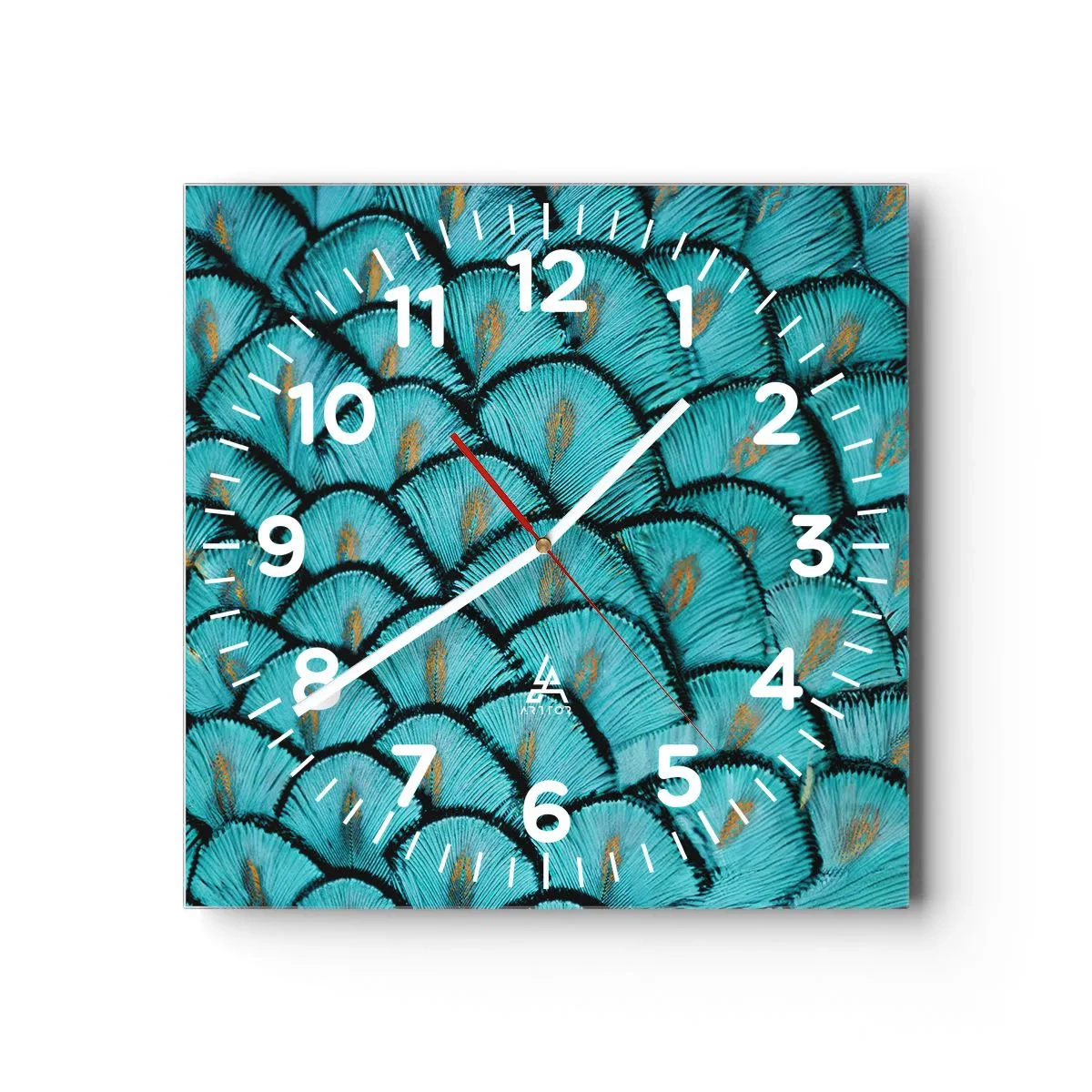 Horloge murale - Pendule murale - Le grand gala des plumes - 40x40 cm