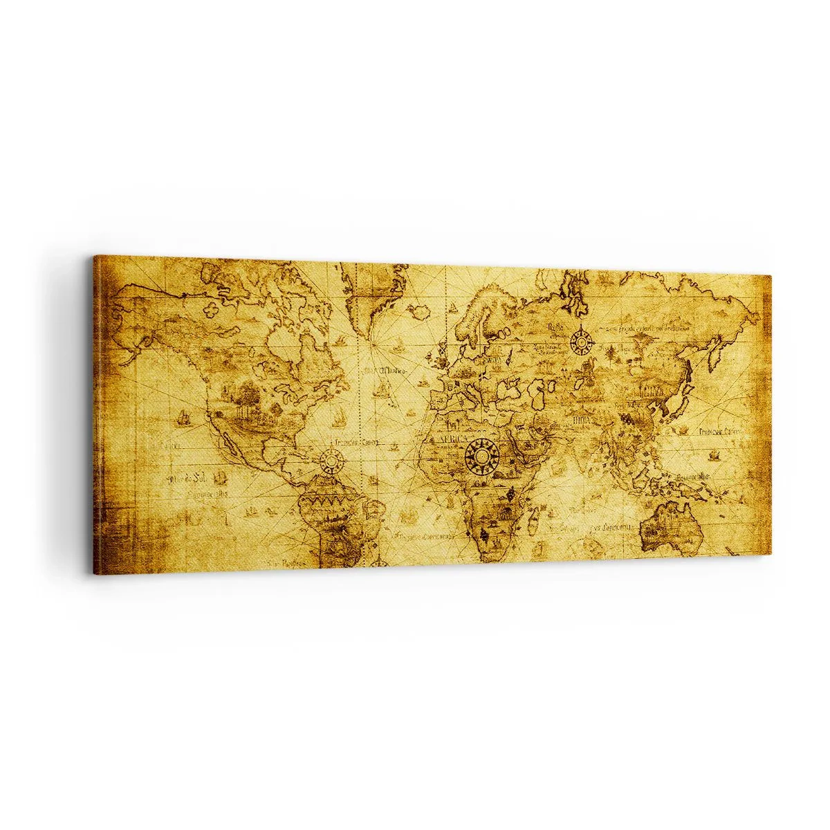 Impression sur toile - Image sur toile - Ce monde est bizarre - 100x40 cm