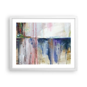 Affiche dans un cadre blanc - Poster - Impressions et associations colorées - 50x40 cm