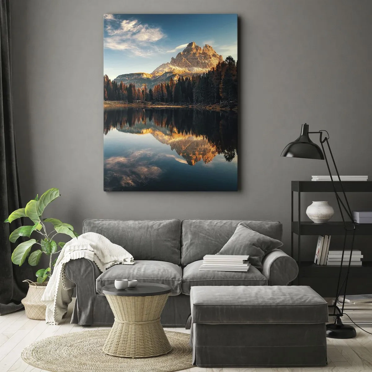 Impression sur toile - Image sur toile - Double paysage - 55x100 cm