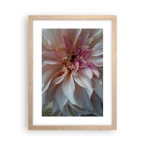 Affiche dans un chêne clair - Poster - Fraîcheur fleurissante - 30x40 cm