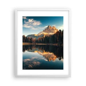 Affiche dans un cadre blanc - Poster - Double paysage - 40x50 cm