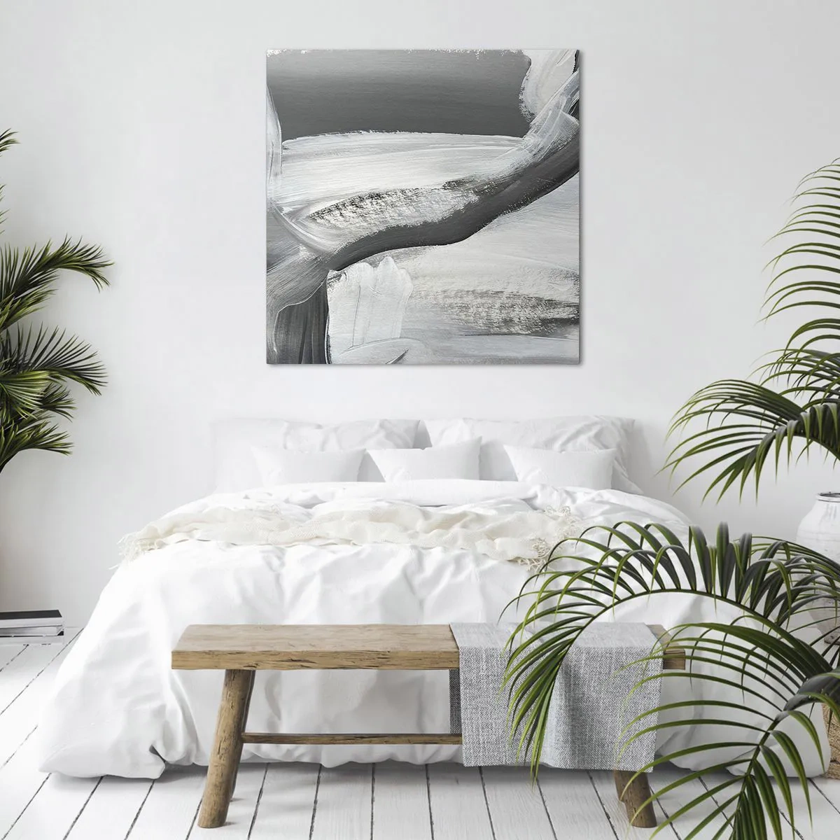 Impression sur toile - Image sur toile - Un geste décisif - 70x70 cm