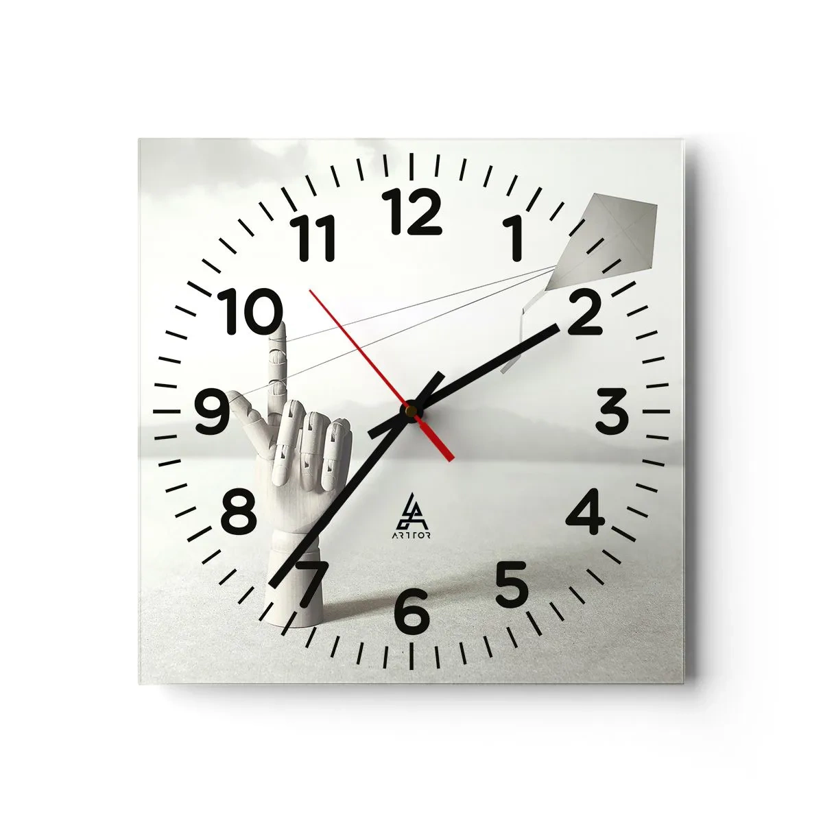 Horloge murale - Pendule murale - Épreuve de force - 30x30 cm