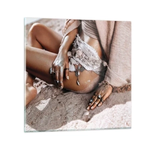 Impression sur verre - Image sur verre - Rejeté par la vague? - 40x40 cm