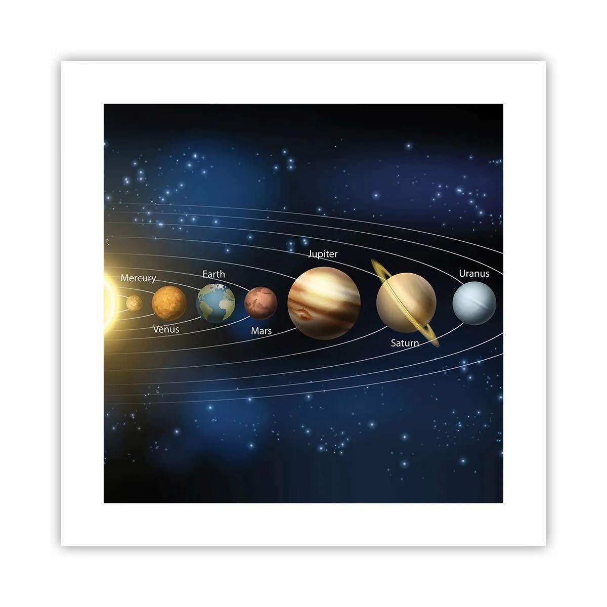 Affiche - Poster - L'une des dix - 40x40 cm