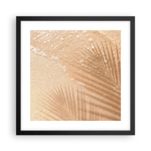 Affiche dans un cadre noir - Poster - Ombre d'un été chaud - 40x40 cm