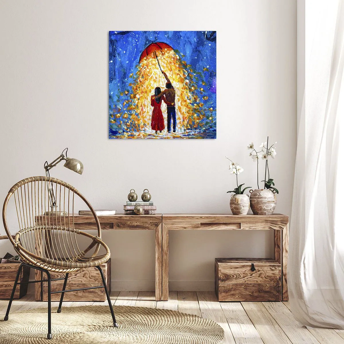 Impression sur toile - Image sur toile - La magie d'une soirée pluvieuse ? - 60x60 cm