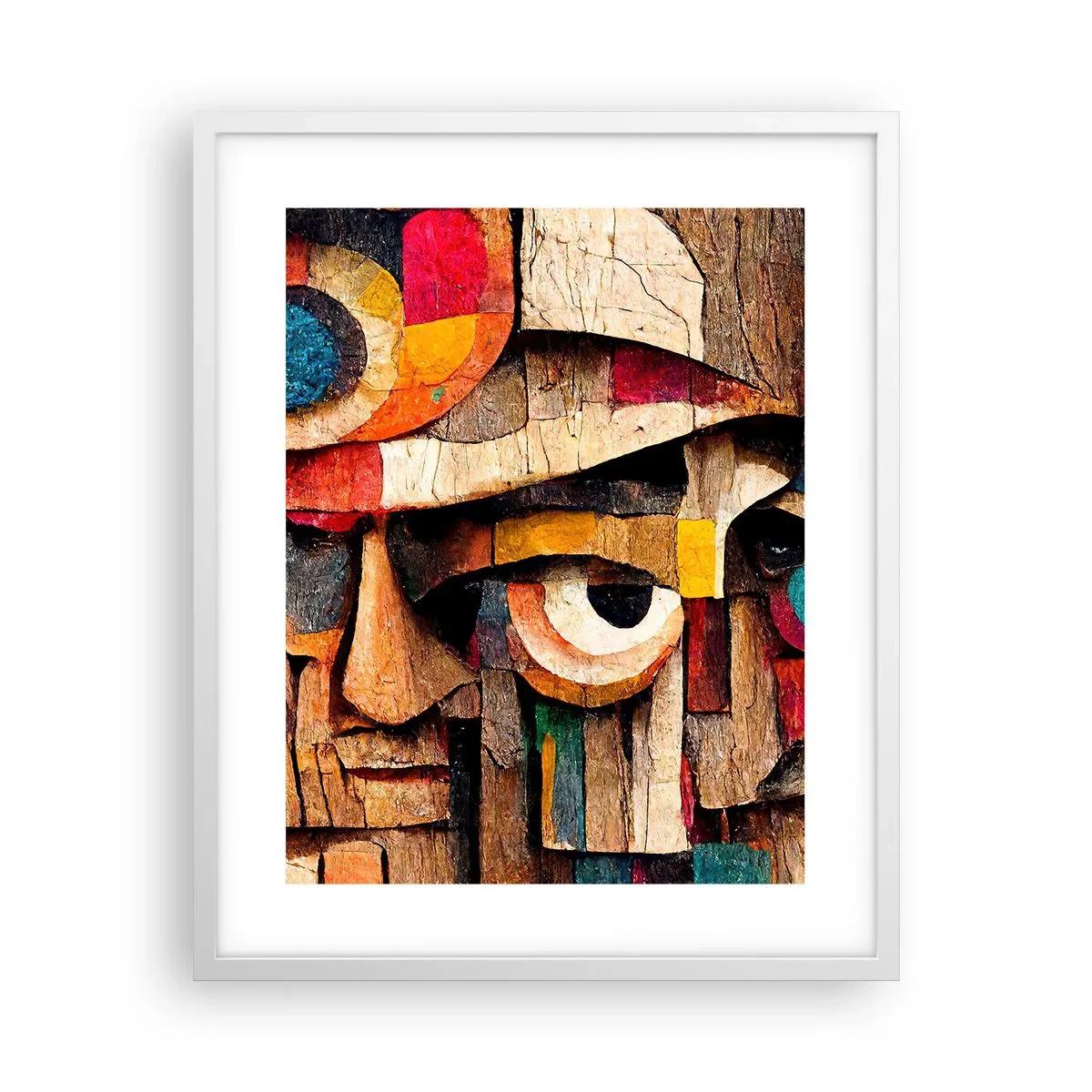 Affiche dans un cadre blanc - Poster - Je te vois… - 40x50 cm