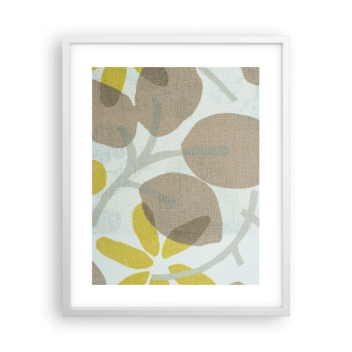 Affiche dans un cadre blanc - Poster - Composition en plein soleil - 40x50 cm