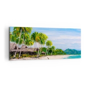 Impression sur toile - Image sur toile - Rêve exotique - 100x40 cm