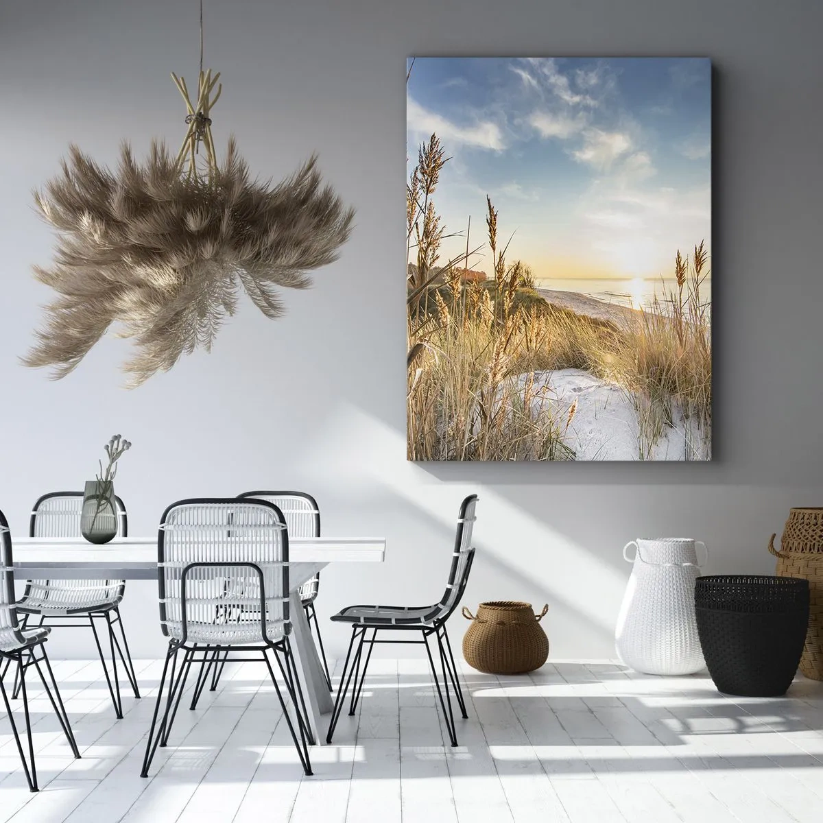 Impression sur toile - Image sur toile - Plage du nord - 55x100 cm